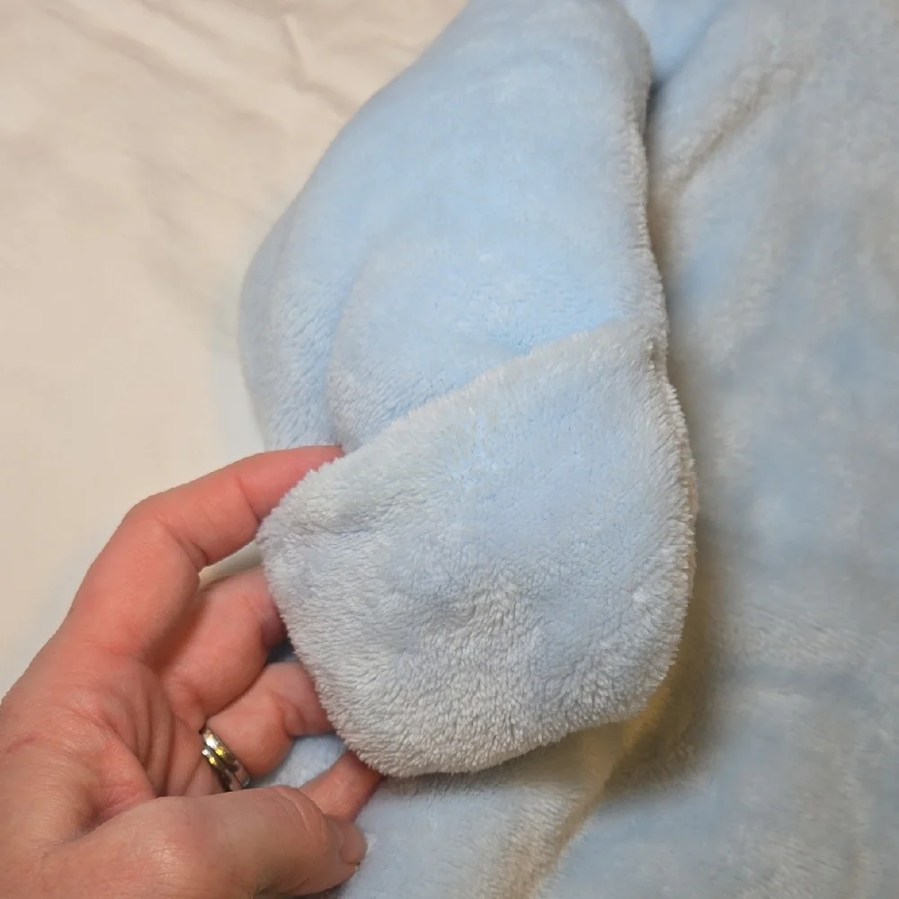 Wonder Nation Soft Blue Baby Footie